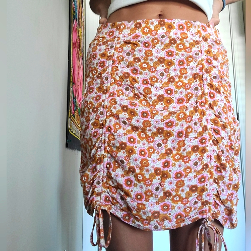 Retro Boho Scrunch skirt